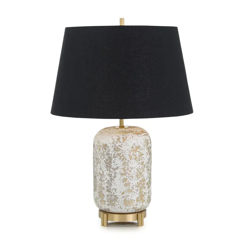 Classic Entry Hall Lamp with Black Shade