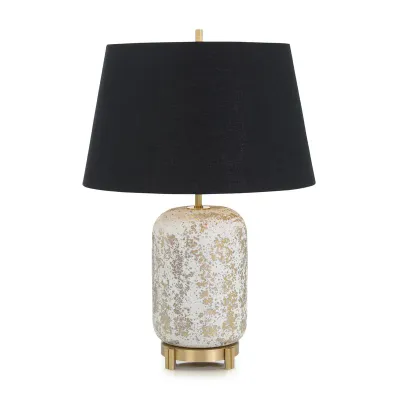 Classic Entry Hall Lamp with Black Shade