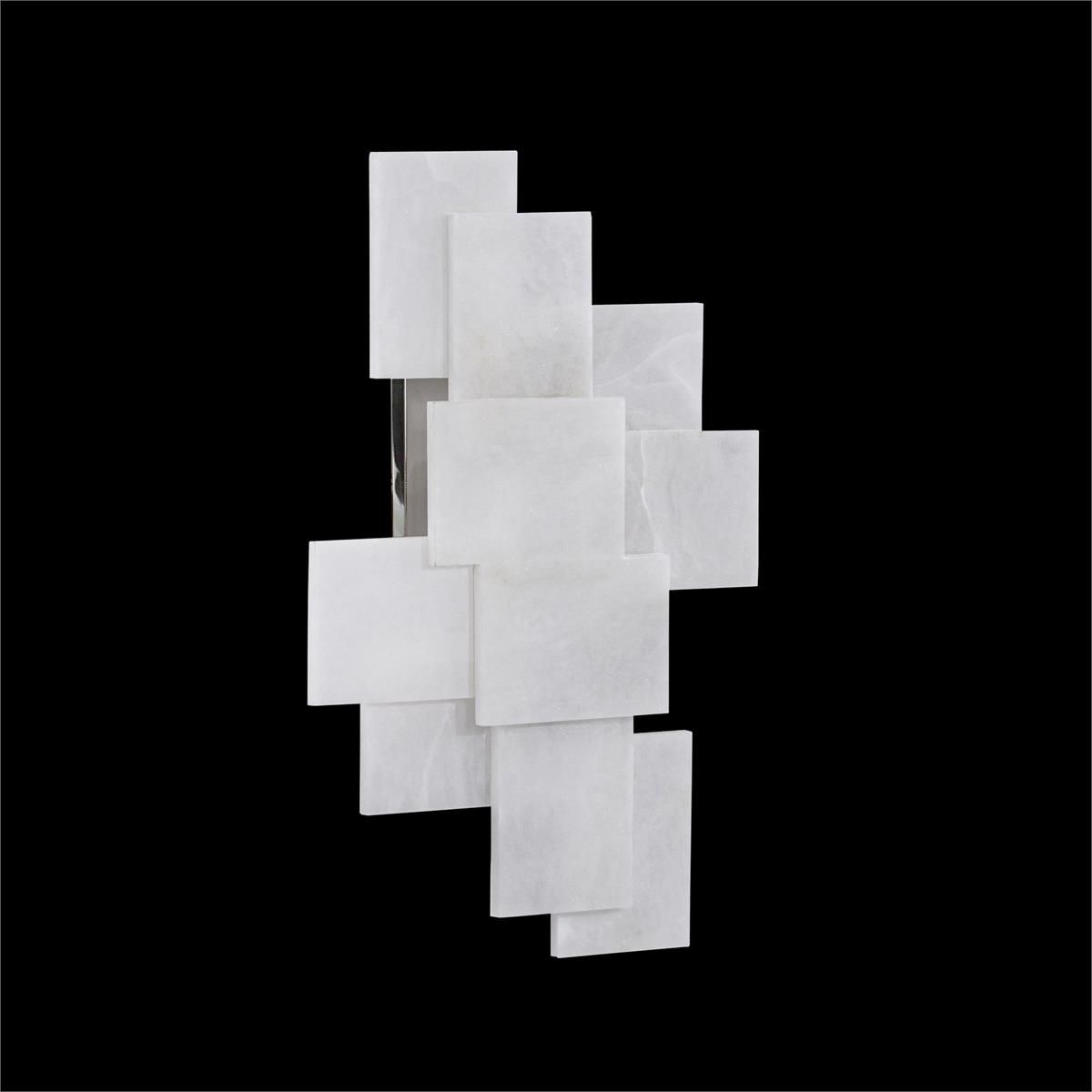 White stone wall light