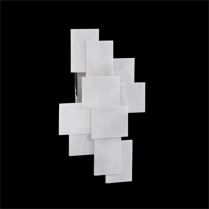 White stone wall light