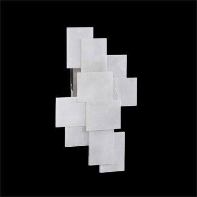 White stone wall light