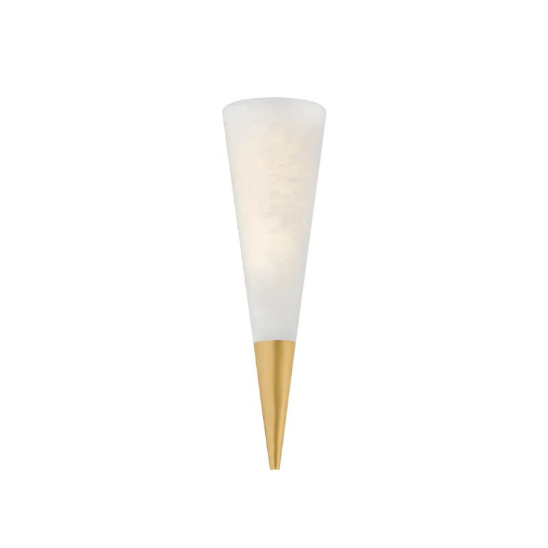 Minimalist White Cone Wall Sconce