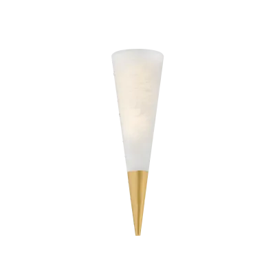 Minimalist White Cone Wall Sconce