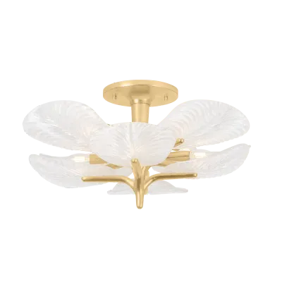 Botanical Semi-Flush Chandelier
