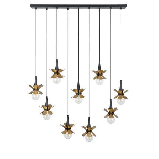 Stylish Multi-Light Linear Hanging Chandelier