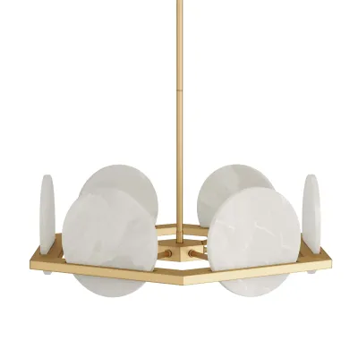 Savion White Onyx Chandelier