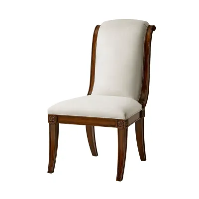 Ornate French Carved Mahogany Dining Chair