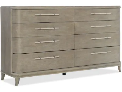 Modern Gray 8-Drawer Double Dresser Modern Gray 8-Drawer Double Dresser