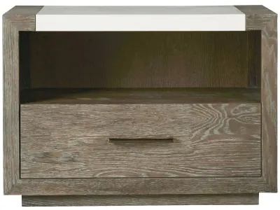 Modern Charcoal Gray 1-Drawer Nightstand Modern Charcoal Gray 1-Drawer Nightstand
