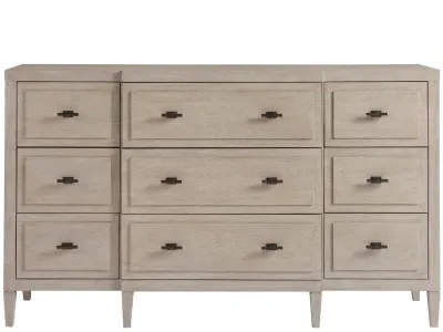 Modern 68 Modern 68" Grey 9-Drawer Dresser