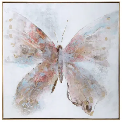 Hand Painted Modern Butterfly Paintng on Canvas