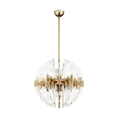 Modern 23 Modern 23" Sphere 6-Light Aged Brass Pendant