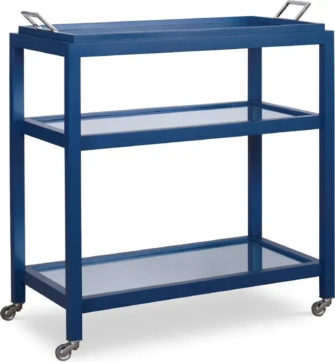 Blue Bar Cart