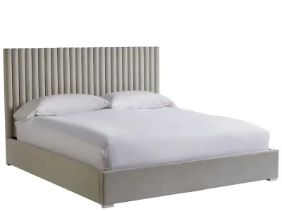 Modern King Wall Bed with Upholstered Headboard Modern King Wall Bed with Upholstered Headboard