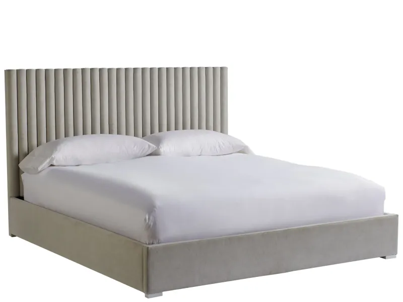 Modern King Wall Bed with Upholstered Headboard
