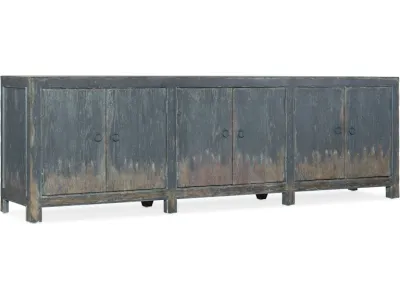 Belgian Rustic 6-door Media Cabinet