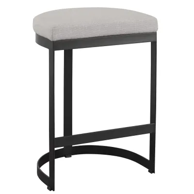Half Circle Counter Stool with Cushion