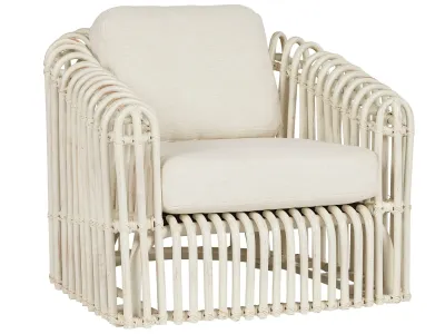Rattan Lounge Chair with Cushion