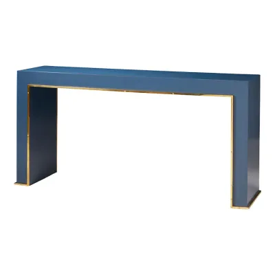 Modern Blue Luxury Console Table