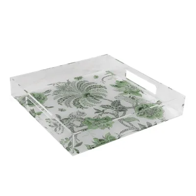 Green Lucite Tray