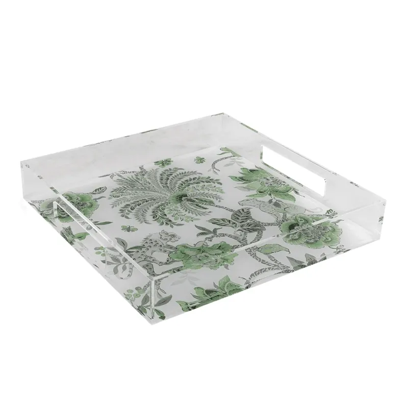Green Lucite Tray