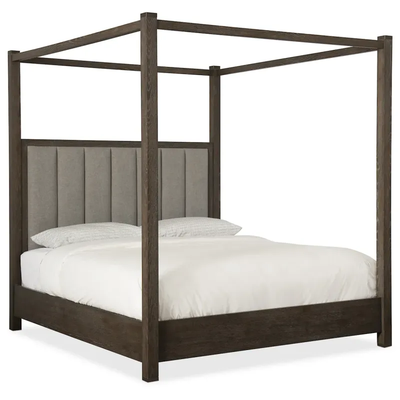 King Poster Bed with Tall Posts and Canopy