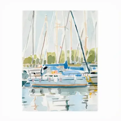 All Weather Sailboats Canvas Wall Decor