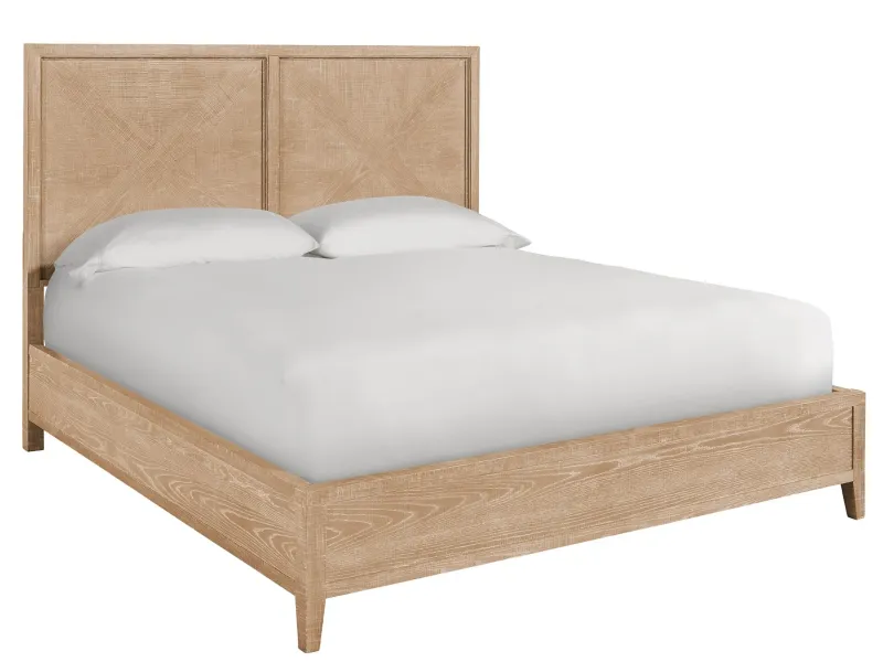 Rustic Natural Oak Queen Bed