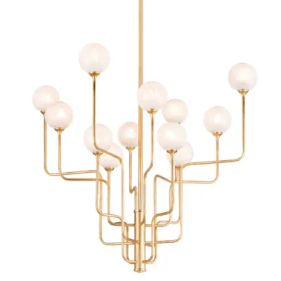 Opal Globe 12-Light Chandelier