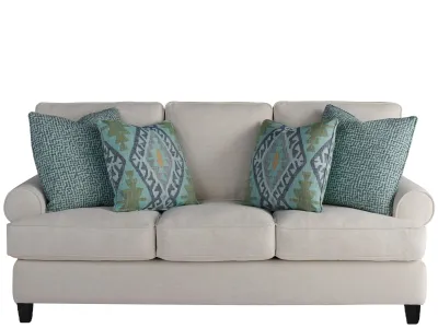 Modern Farmhouse Sofa with Rolled Armrests