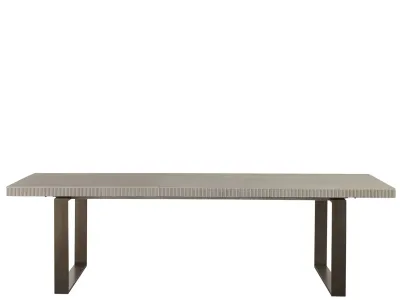 Modern stainless steel base rectangle dining table