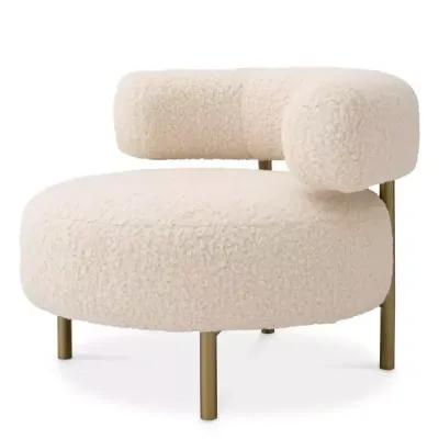 Contemporary Upholstered Lounge Chair with Exposed Legs