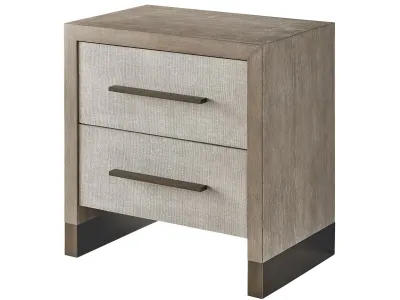 Modern Taupe Weathered Grey Oak Nightstand Modern Taupe Weathered Grey Oak Nightstand