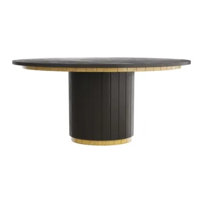 Ebony Dining Table - 60 Inch Ebony Dining Table - 60 Inch