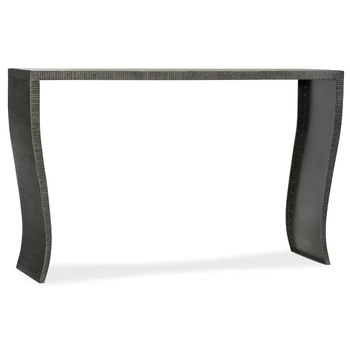 Stone and Sheet Metal Console Table