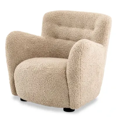 Canberra Sand Upholstered Lounge Chair