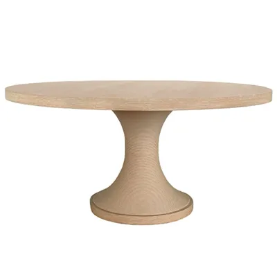 60-Inch Dining Table with Natural Rope Base