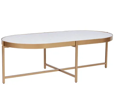 Golden Oval Cocktail Table