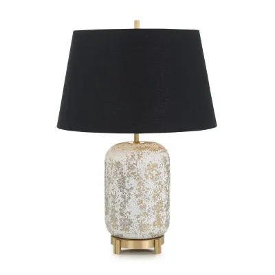 Classic Entry Hall Lamp with Black Shade