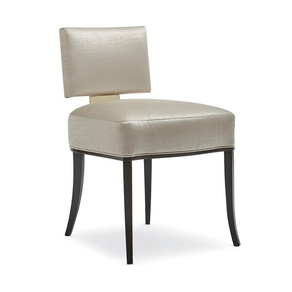 Dining Side Chair with Seal Skin Finish Dining Side Chair with Seal Skin Finish