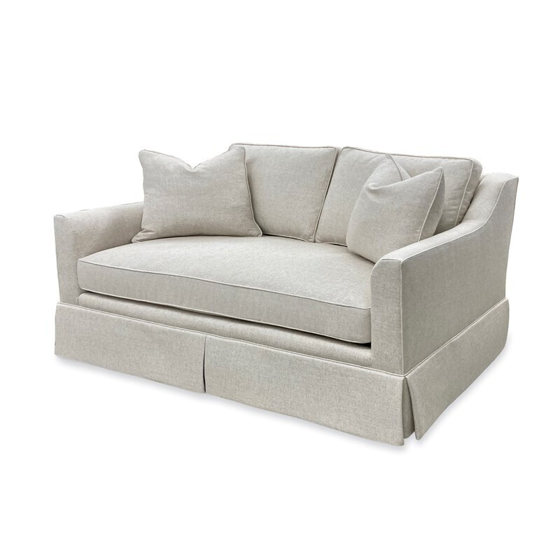 60 60" Shaped Arm Loveseat