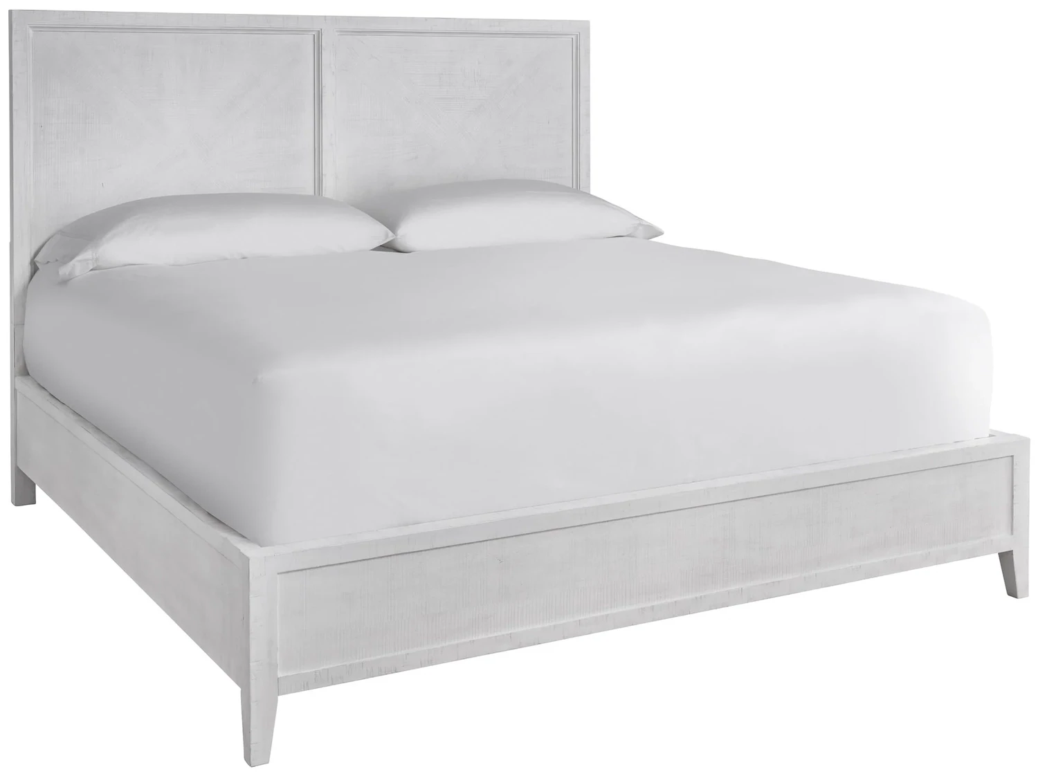 Modern White Farmhouse Queen Bed