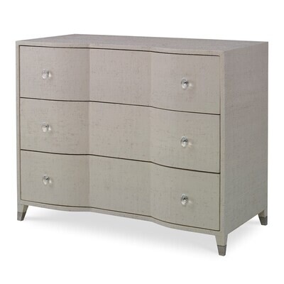 Modern Raffia Covered 3-Drawer Hall Chest Modern Raffia Covered 3-Drawer Hall Chest