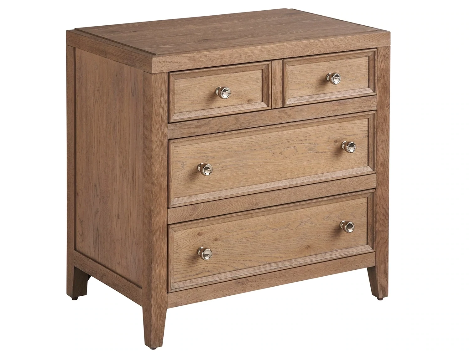 Weekender Solid Wood 3-Drawer Nightstand with USB Ports Weekender Solid Wood 3-Drawer Nightstand with USB Ports