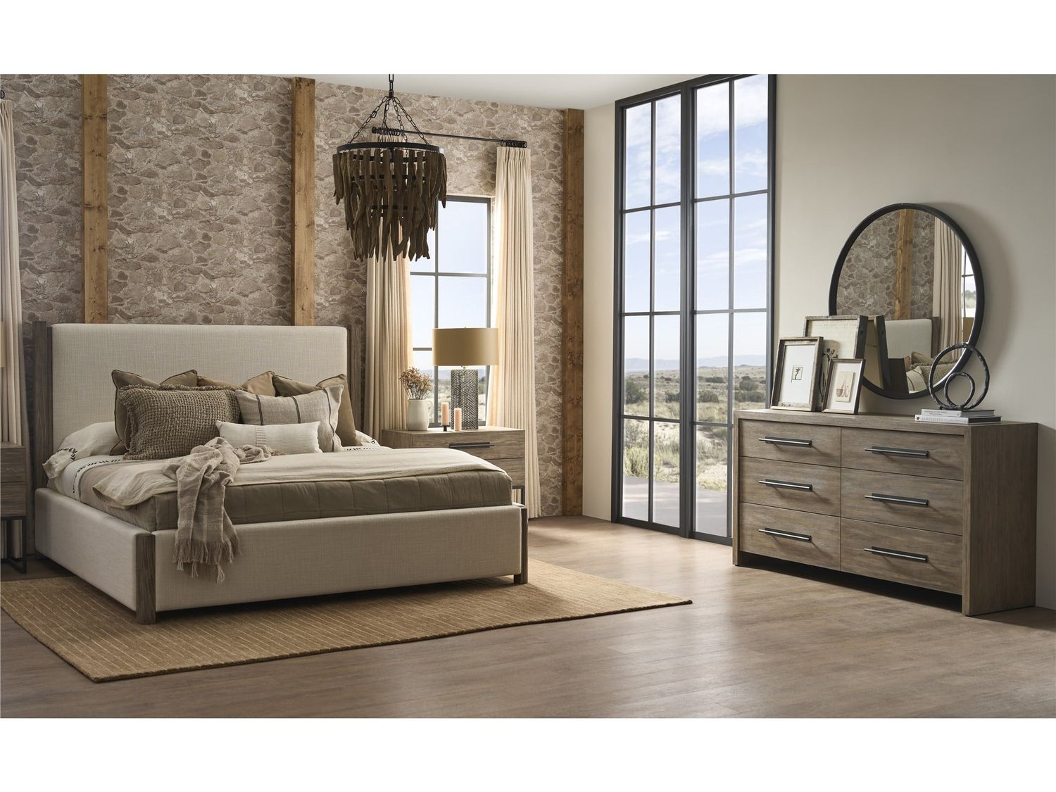 Dwell Boulder Upholstered Bed King