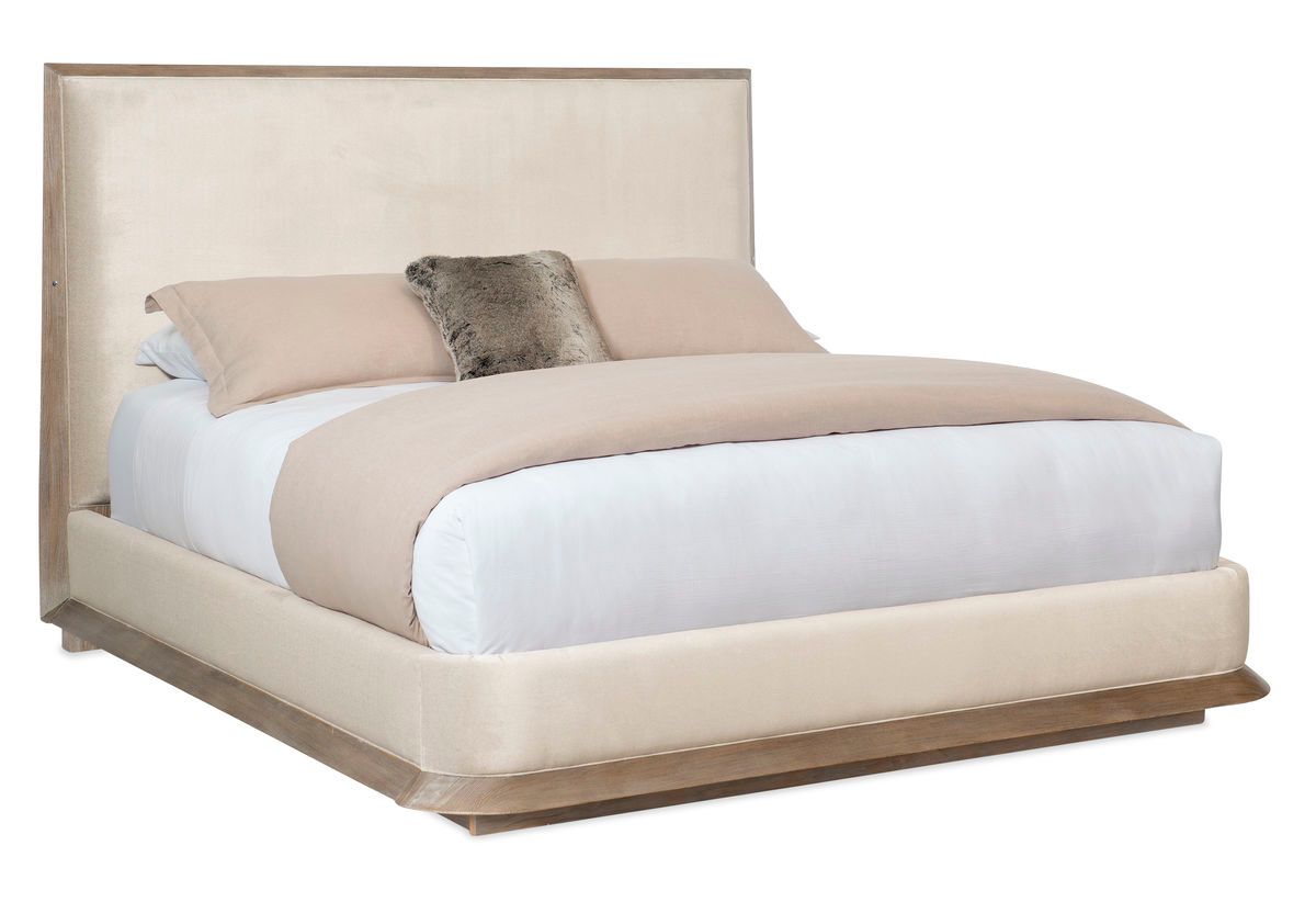 Ash Driftwood Upholstered King Bed Ash Driftwood Upholstered King Bed