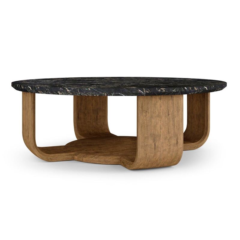 Round Marble Cocktail Table Light