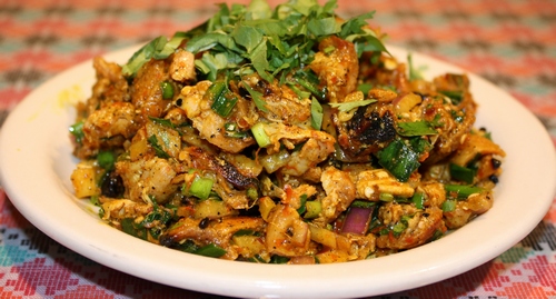 Sadeko chicken