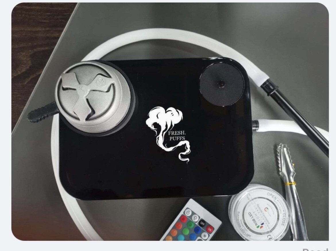 FRESH. PREMIUM HOOKAH SET WITH LED LIGHT Portable