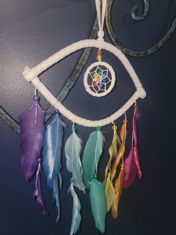 Rainbow Nazar &quot;Evil Eye&quot; Dreamcatchers